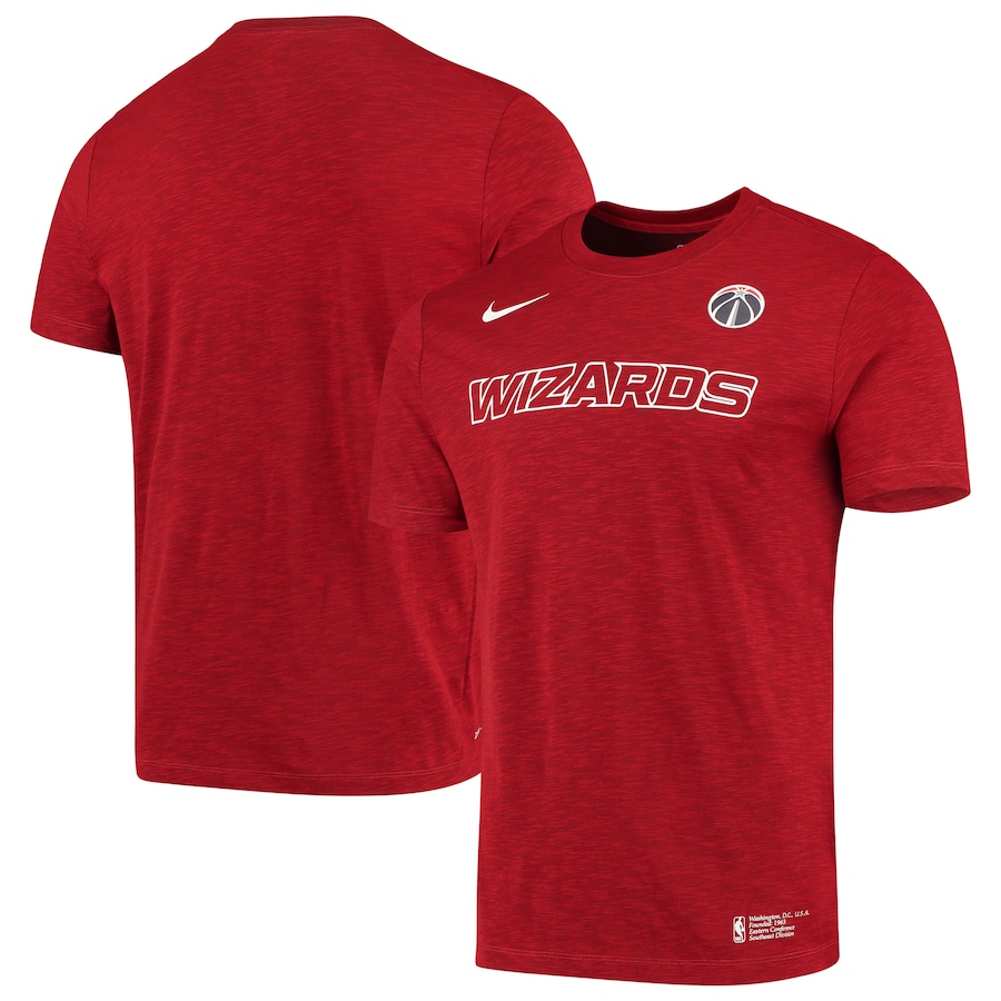 2020 NBA Men Nike Washington Wizards Heathered Red Essential Facility Performance TShirt.->nba t-shirts->Sports Accessory